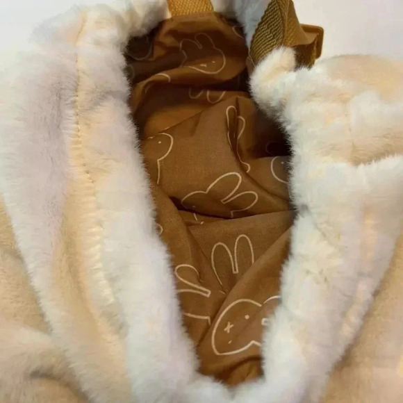 NEW Nijntje MIFFY Face Plush Drawstring Gym Bag Backpack - Picture 3 of 5